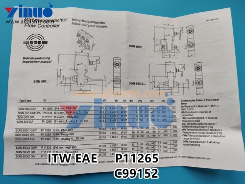 Delta3 flowsensor sdn 503 gsp ege elektr p11265 (C 99152) (5)