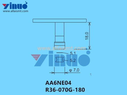 FUJI NXT H02 NOZZLE AA6NE04 R36 070G 180 φ7.0G