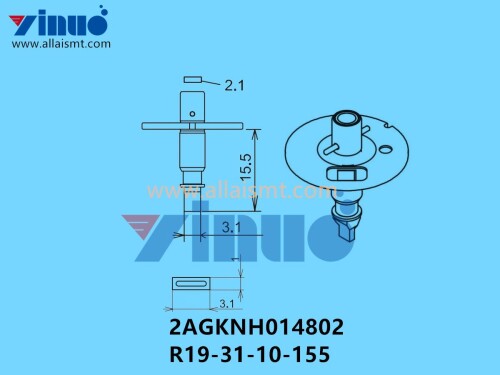 FUJI NXT H04 NOZZLE 2AGKNH014802 R19 31 10 155