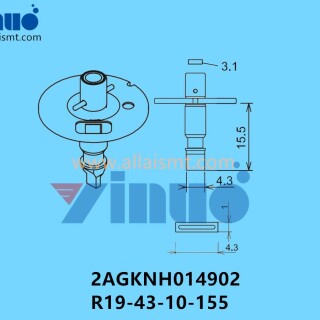 FUJI-NXT-H04-NOZZLE-2AGKNH014902-R19-43-10-155