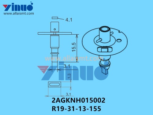 FUJI NXT H04 NOZZLE 2AGKNH015002 R19 31 13 155