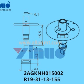 FUJI-NXT-H04-NOZZLE-2AGKNH015002-R19-31-13-155
