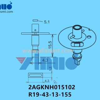 FUJI-NXT-H04-NOZZLE-2AGKNH015102-R19-43-13-155