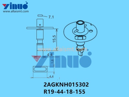 FUJI NXT H04 NOZZLE 2AGKNH015302 R19 44 18 155
