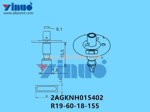 FUJI NXT H04 NOZZLE 2AGKNH015402 R19 60 18 155