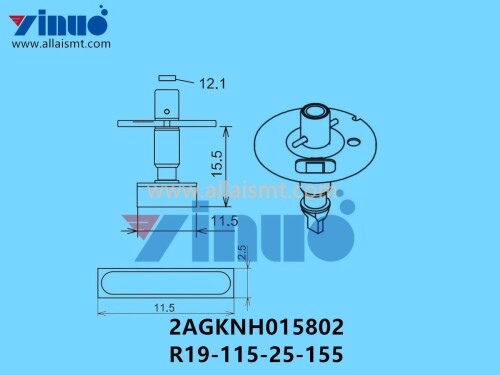FUJI NXT H04 NOZZLE 2AGKNH015802 R19 115 25 155