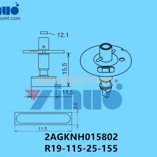FUJI-NXT-H04-NOZZLE-2AGKNH015802-R19-115-25-155