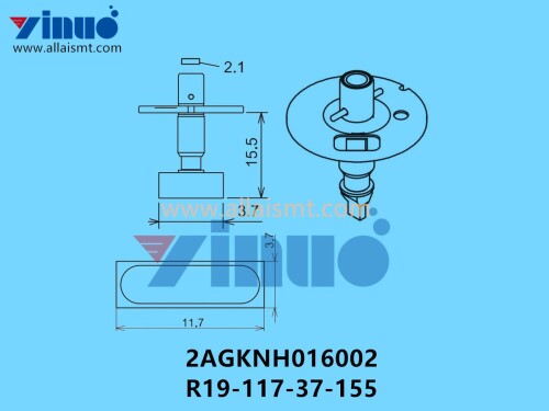 FUJI NXT H04 NOZZLE 2AGKNH016002 R19 117 37 155