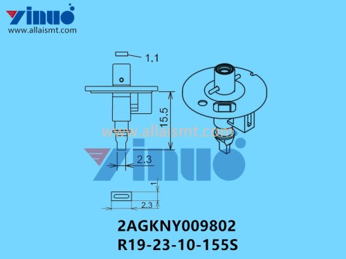 FUJI NXT H04S NOZZLE 2AGKNY009802 R19 23 10 155S