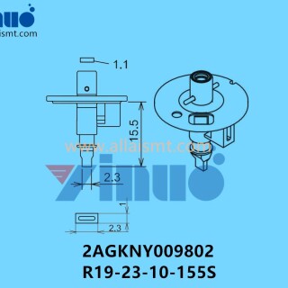 FUJI-NXT-H04S-NOZZLE-2AGKNY009802-R19-23-10-155S