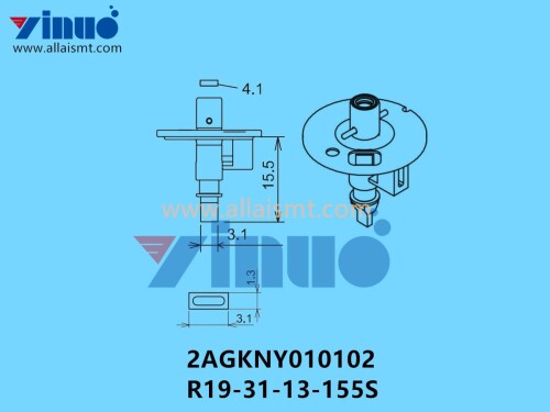 FUJI NXT H04S NOZZLE 2AGKNY010102 R19 31 13 155S