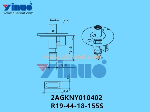 FUJI NXT H04S NOZZLE 2AGKNY010402 R19 44 18 155S