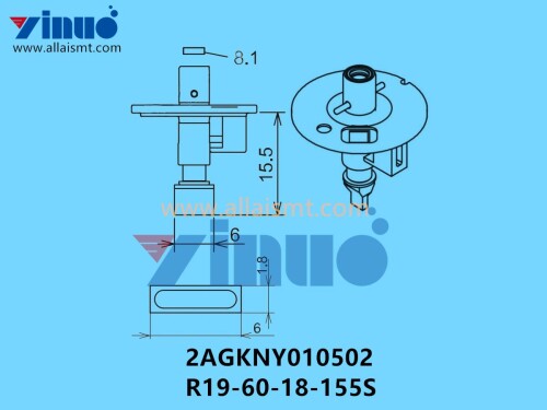 FUJI NXT H04S NOZZLE 2AGKNY010502 R19 60 18 155S