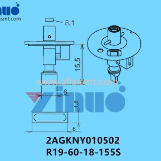 FUJI-NXT-H04S-NOZZLE-2AGKNY010502-R19-60-18-155S
