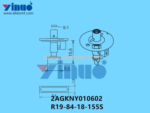 FUJI NXT H04S NOZZLE 2AGKNY010602 R19 84 18 155S