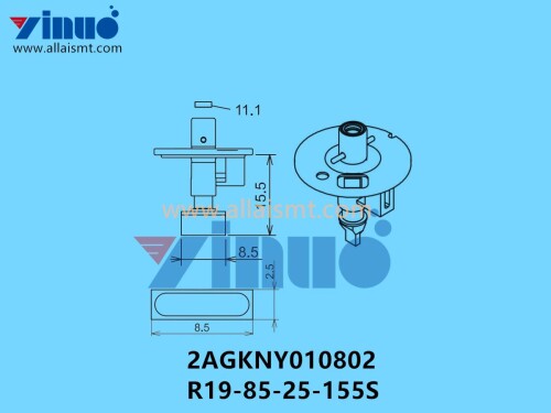 FUJI NXT H04S NOZZLE 2AGKNY010802 R19 85 25 155S