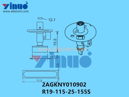 FUJI NXT H04S NOZZLE 2AGKNY010902 R19 115 25 155S