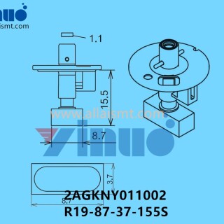 FUJI-NXT-H04S-NOZZLE-2AGKNY011002-R19-87-37-155S