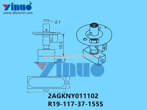 FUJI NXT H04S NOZZLE 2AGKNY011102 R19 117 37 155S