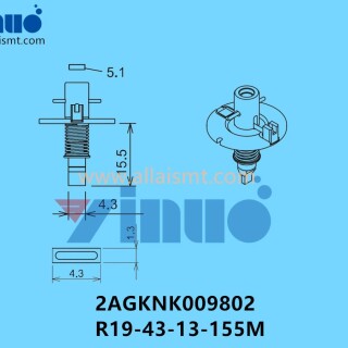 FUJI-NXT-H08M-NOZZLE-2AGKNK009802-R19-43-13-155M
