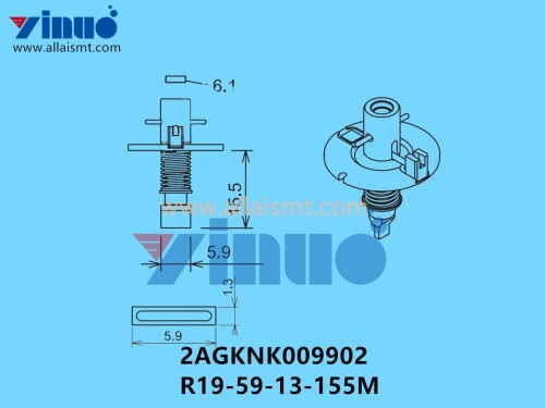 FUJI NXT H08M NOZZLE 2AGKNK009902 R19 59 13 155M