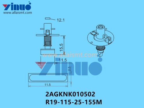 FUJI NXT H08M NOZZLE 2AGKNK010502 R19 115 25 155M