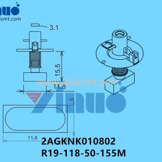 FUJI-NXT-H08M-NOZZLE-2AGKNK010802-R19-118-50-155M