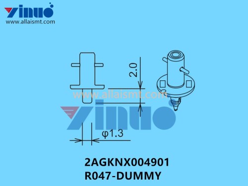 FUJI NXT H24 1.3 NOZZLE 2AGKNX004901 R047 DUMMY