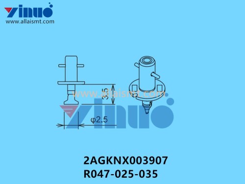 FUJI NXT H24 2.5 NOZZLE 2AGKNX003907 R047 025 035