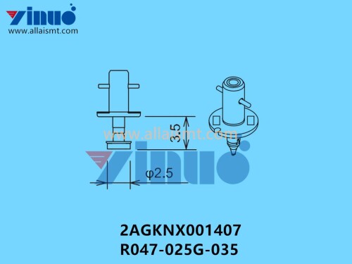 FUJI NXT H24 NOZZLE 2AGKNX001407 R047 025G 035 φ2.5G