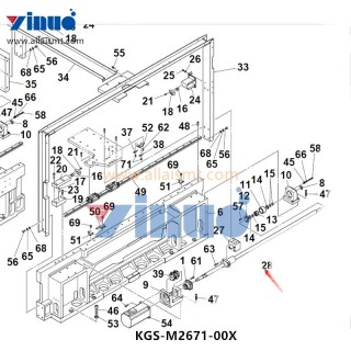 KGS-M2671-00X-SCREW-BALL-X-AXIS