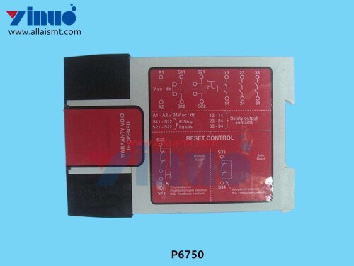 P6750 APUP2000 MODULE SAFETY 2 CHANNEL EMERGENCY STOP 24V SAFETY RELAY (1)