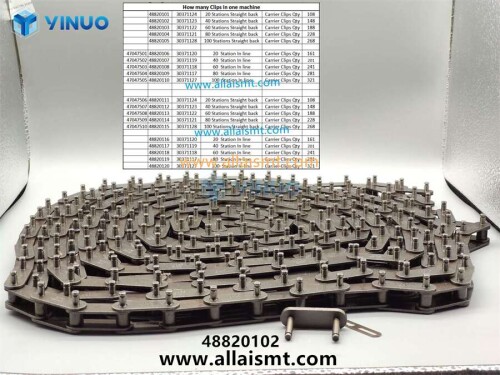 48820102 40 Stations Straight back Carrier Clips Qty 148 (2)